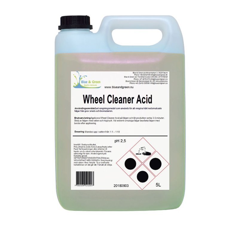 Wheel cleaner acid